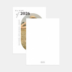 Oval Aperture Graduation Announcement